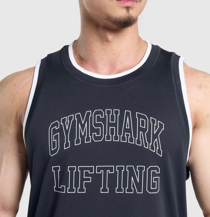 Gymshark Mesh Tank - Heavy Blue