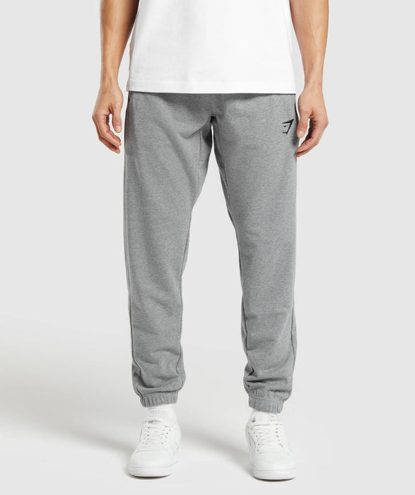 Essential Oversized Joggers - Charcoal Grey Marl