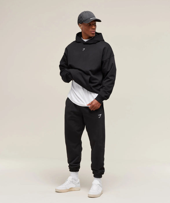 Essential Oversized Joggers - Black