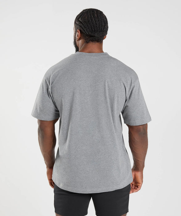 Essential Oversized T-Shirt - Charcoal Marl