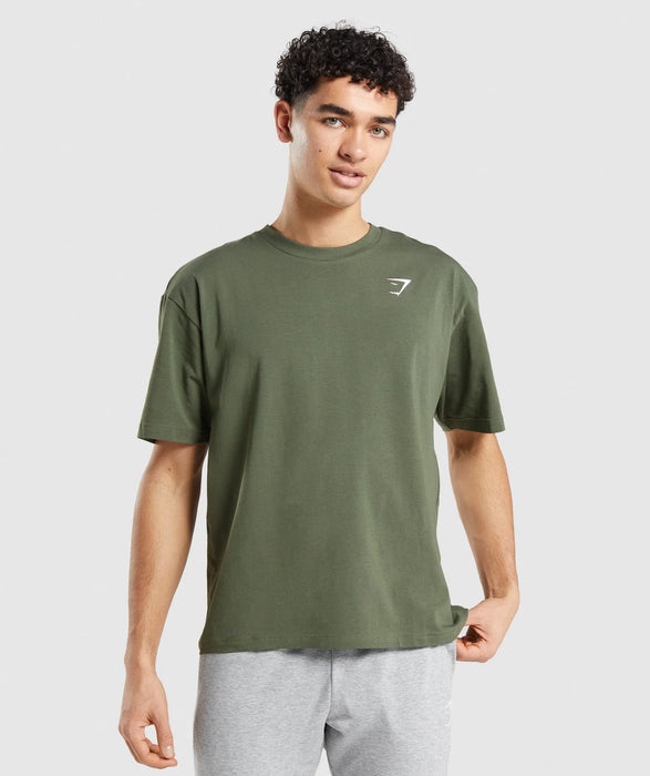 Essential Oversized T Shirt Core Olive Ropafitgt
