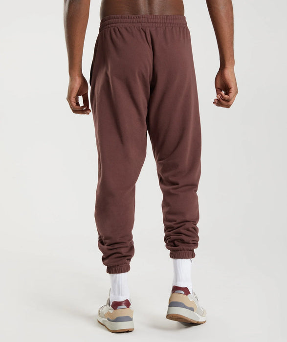 Essential Oversized Joggers - Cherry Brown