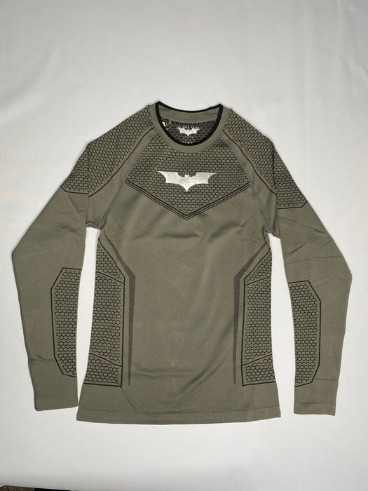 8004 - BATMAN COMPRESSION LONGSLEEVES - GREY GREEN