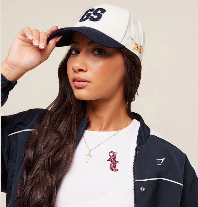 Gymshark x Analis Cap - Soft White/Midnight Blue