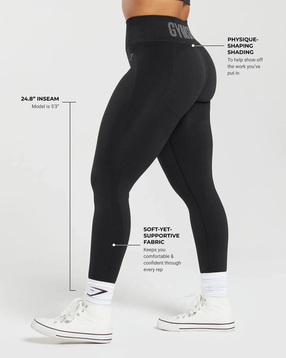 Flex High Waisted Leggings - Black