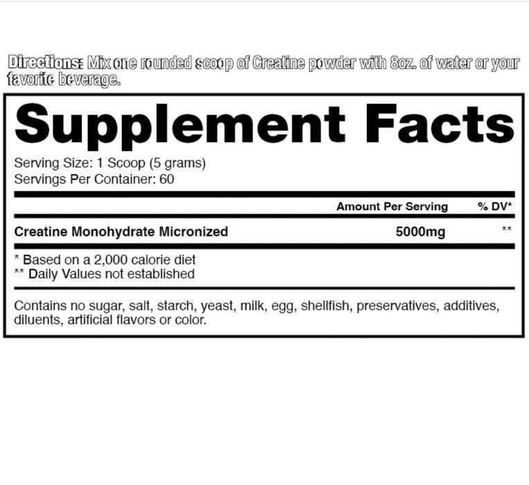 CREATINE MONOHYDRATE ESSENTIALS 30 servidas