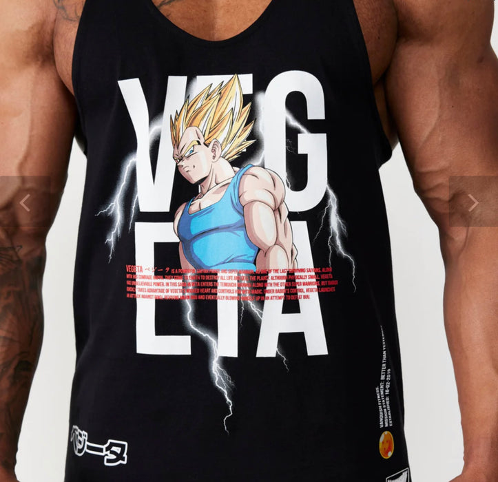 Vanquish DBZ Vegeta Black Stringer Vest