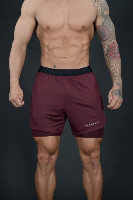 129 TRILOGY COMPRESSION SHORTS Brown