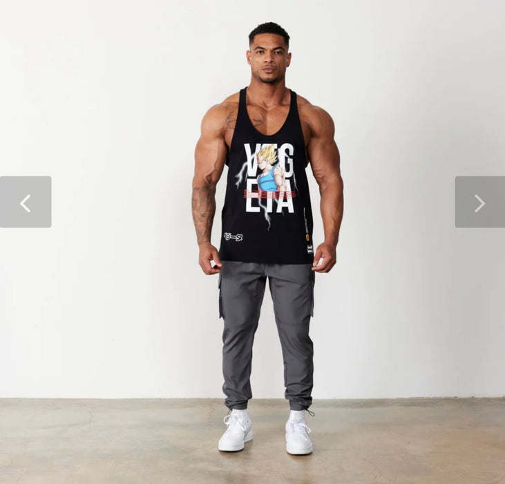 Vanquish DBZ Vegeta Black Stringer Vest