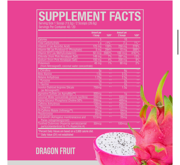 Thavage Pre-Workout - Dragon Fruit