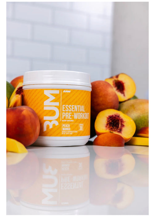 Esseential Pre-workout peach mango