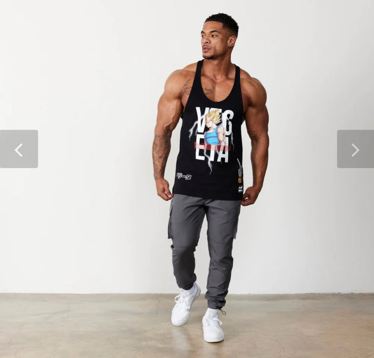 Vanquish DBZ Vegeta Black Stringer Vest