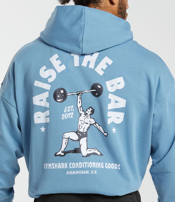 RAISE THE BAR HOODIE DUSK BLUE