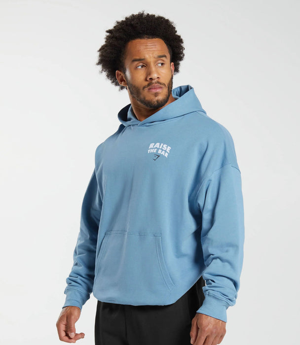 RAISE THE BAR HOODIE DUSK BLUE