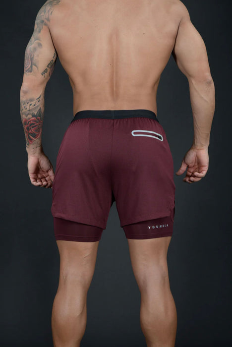 129 TRILOGY COMPRESSION SHORTS Brown