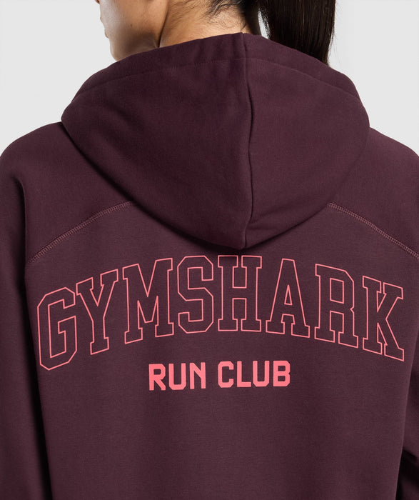 RUNNING GRAPHIC HOODIE - DEPTH PURPLE