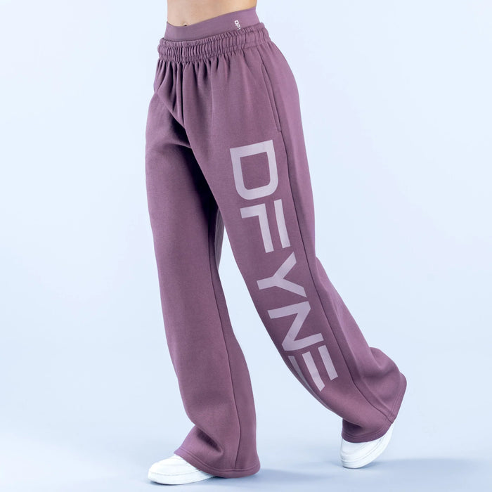 Signature Wide Leg Jogger - Grape