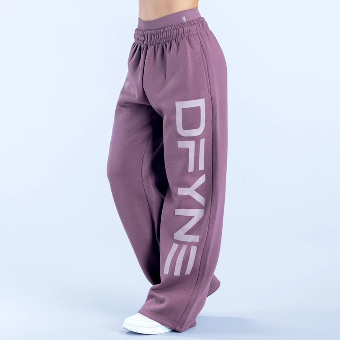Signature Wide Leg Jogger - Grape