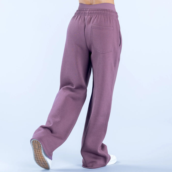Signature Wide Leg Jogger - Grape