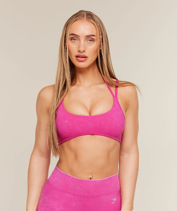 Gymshark x Bratz Light Support Sports Bra - Super-Set Pink/Wash