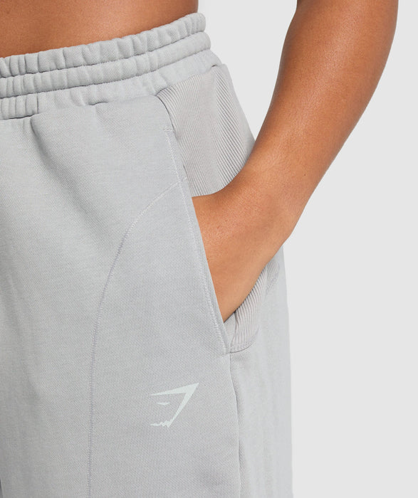Power Washed Joggers - Silver Grey