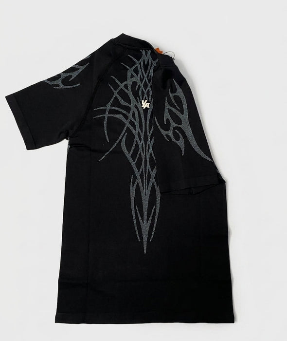 4067 - GOTHIC COMPRESSION TEES - BLACK/BLUE