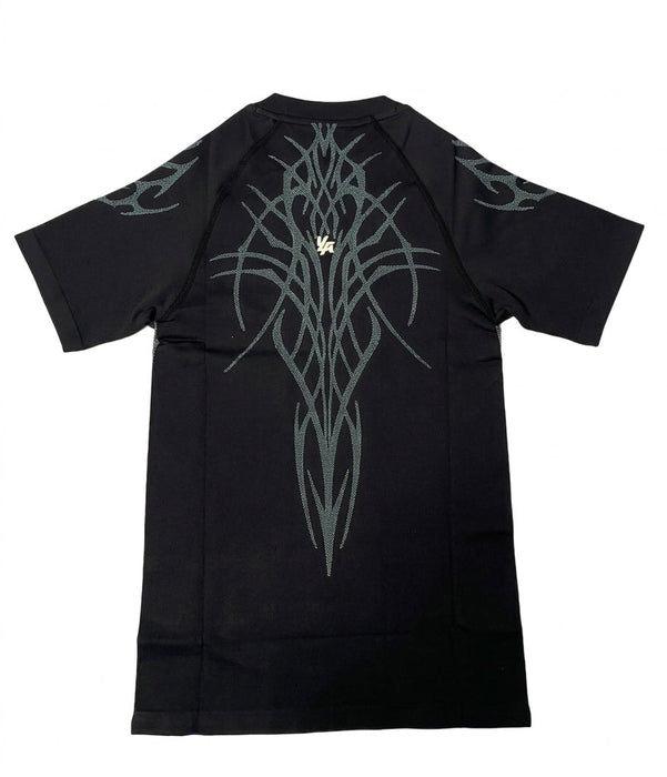 4067 - GOTHIC COMPRESSION TEES - BLACK/BLUE