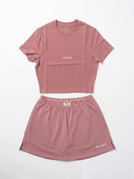 W442 - LOVE SETS - BABY TEE PINK