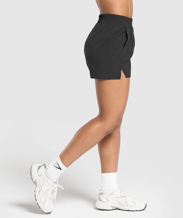 Pintuck Shorts - Black