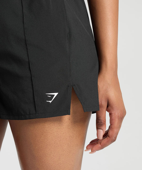 Pintuck Shorts - Black