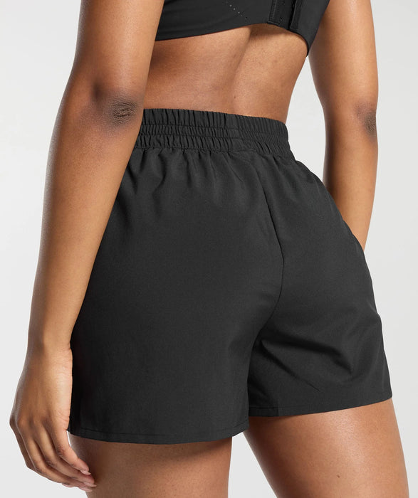 Pintuck Shorts - Black