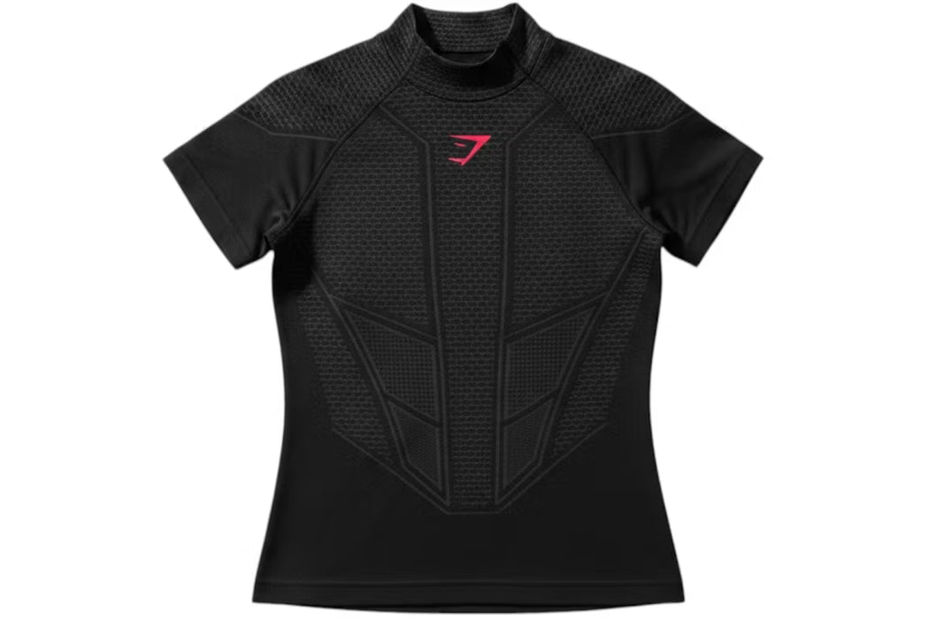 ONYX V1 BABY TEE MUJER - Black/Onyx Grey/Carmine Red
