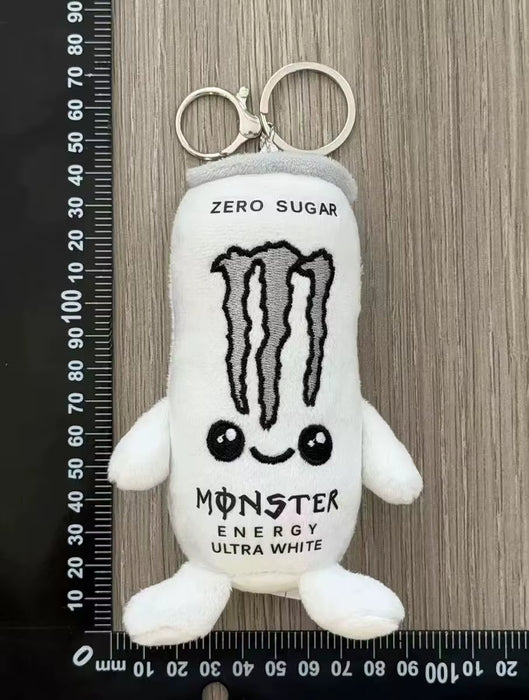 Llavero de Peluche Monster Energy - Blanco