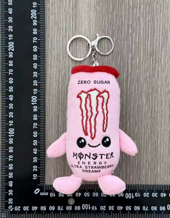 Llavero de Peluche Monster Energy -Ultra Strawberry