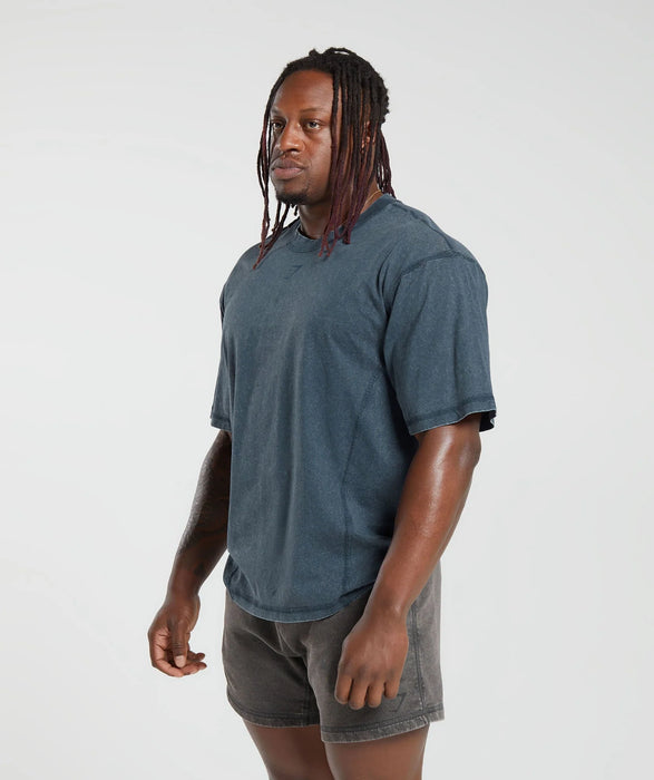 Heritage Washed T-Shirt - Navy