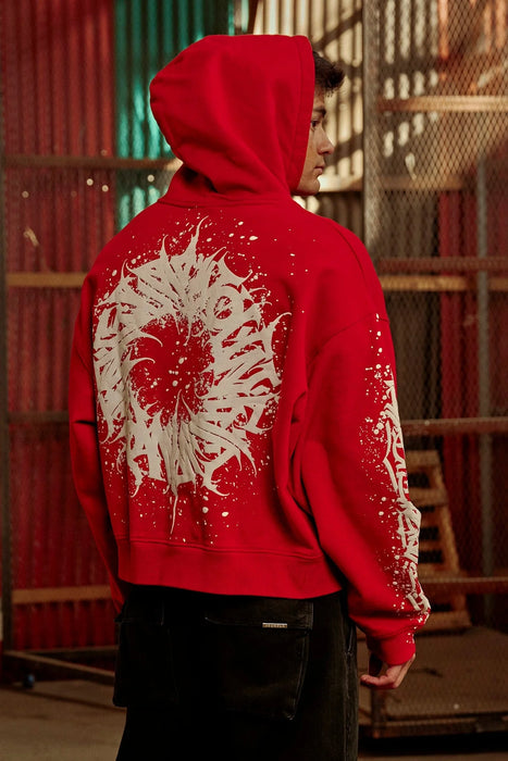 5143 - CYCLONE HOODIES / RED WASH