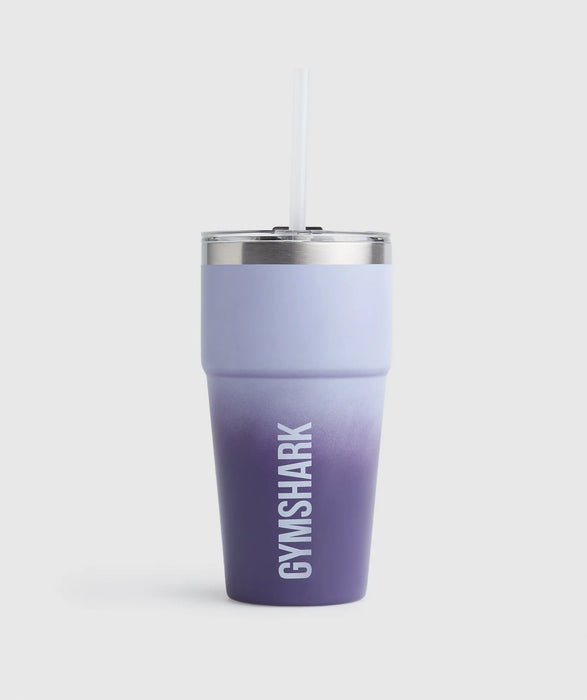 INSULATED STRAW CUP MYSTIC LILA/DEWBERRY PURPLE