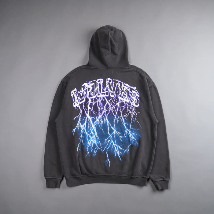 THUNDER "PIERCE" HOODIE IN WOLF GRAY/PURPLE/BLUE