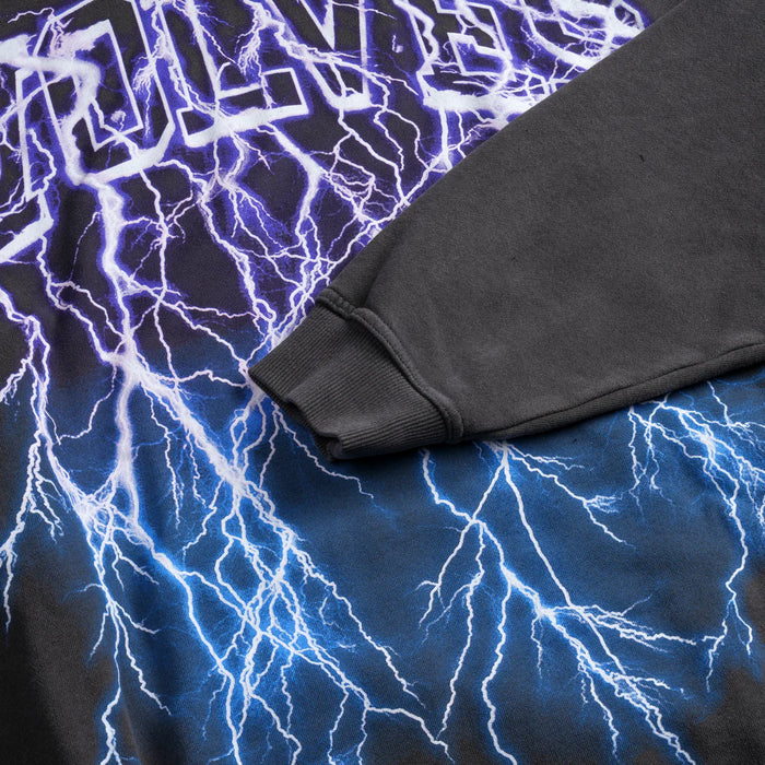 THUNDER "PIERCE" HOODIE IN WOLF GRAY/PURPLE/BLUE