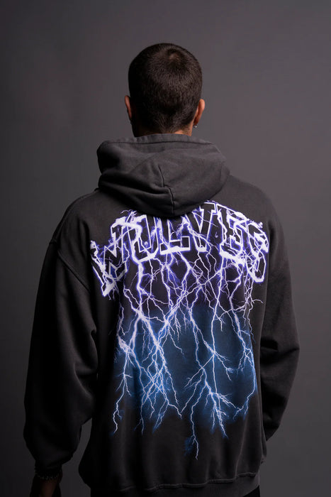 THUNDER "PIERCE" HOODIE IN WOLF GRAY/PURPLE/BLUE