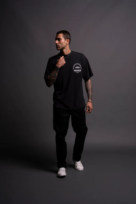 THE ONE YOU FEED "PREMIUM VINTAGE" OVERSIZED TEE IN BLACK