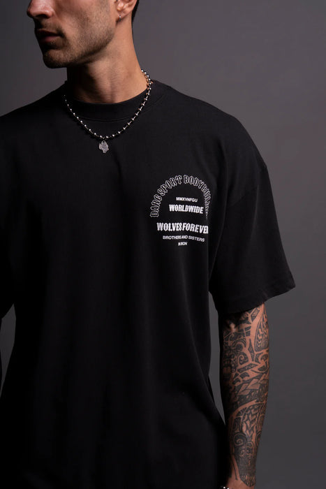 THE ONE YOU FEED "PREMIUM VINTAGE" OVERSIZED TEE IN BLACK