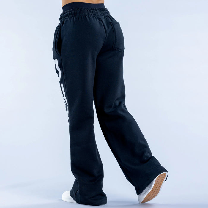 Signature Wide Leg Jogger - Midnight Black