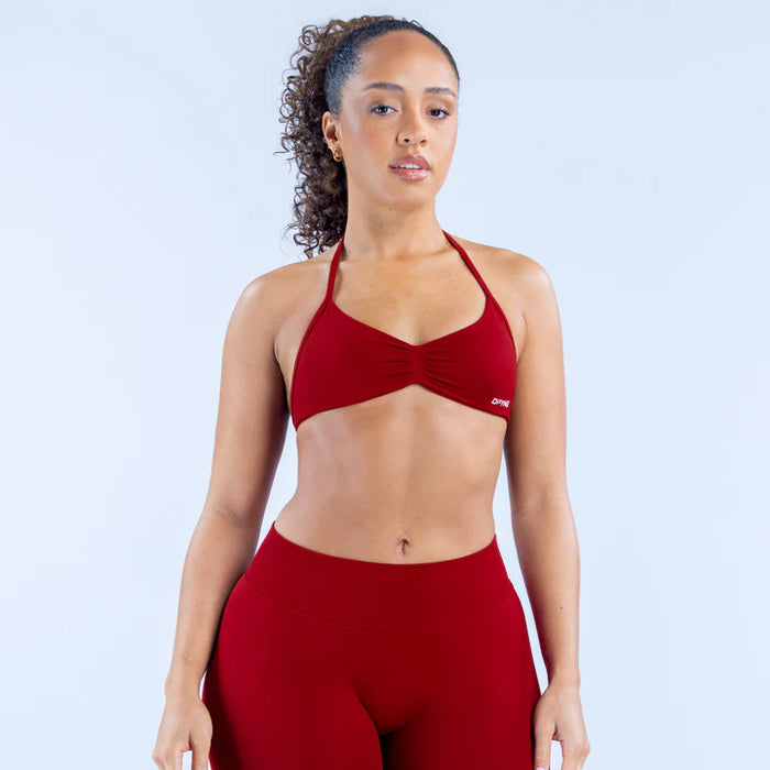 Impact Strappy Bra Crimson