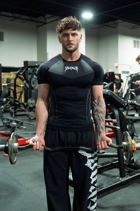 4041 - WARRIOR COMPRESSION TEES BLACK