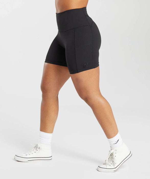 Legacy Logo Tight Shorts - Black
