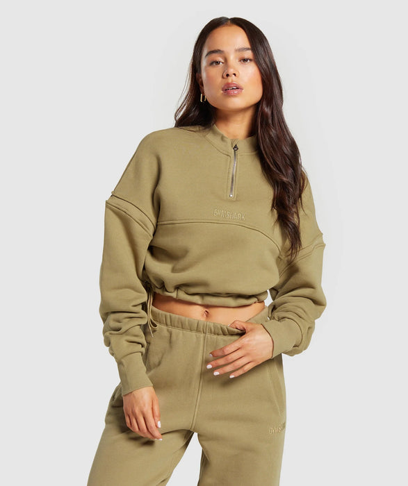 Heavyweight Loopback Sweat Pullover - Troop Green