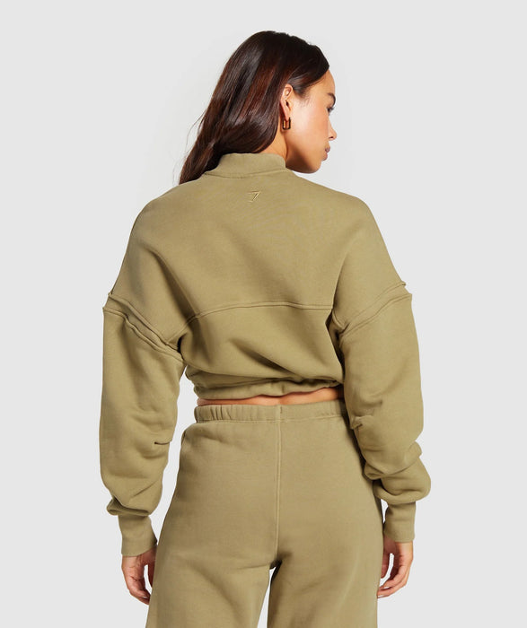 Heavyweight Loopback Sweat Pullover - Troop Green