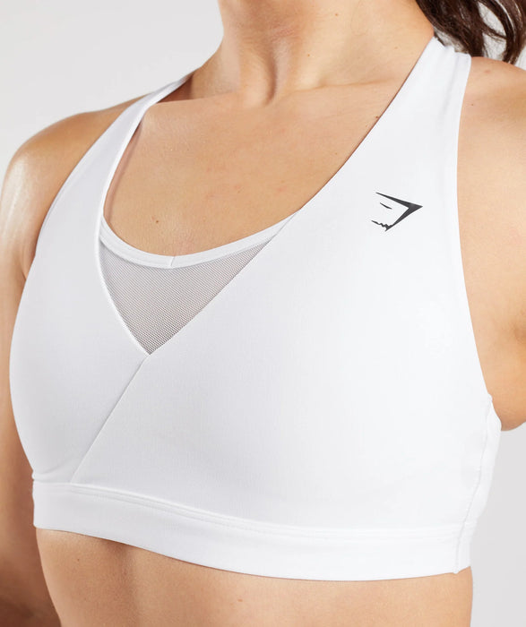 Crossover Sports Bra - White