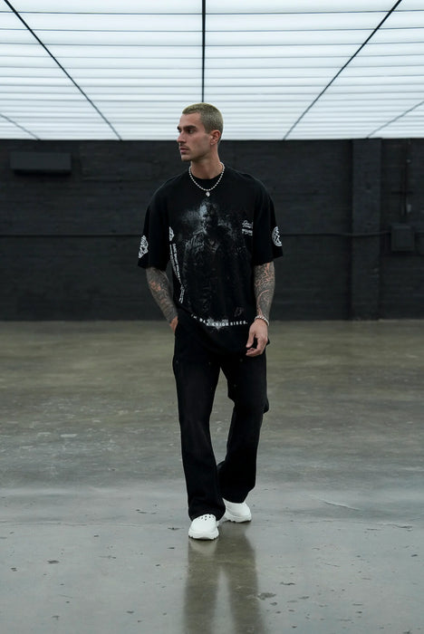 Rise Again V2 "Premium" Oversized Tee BLACK